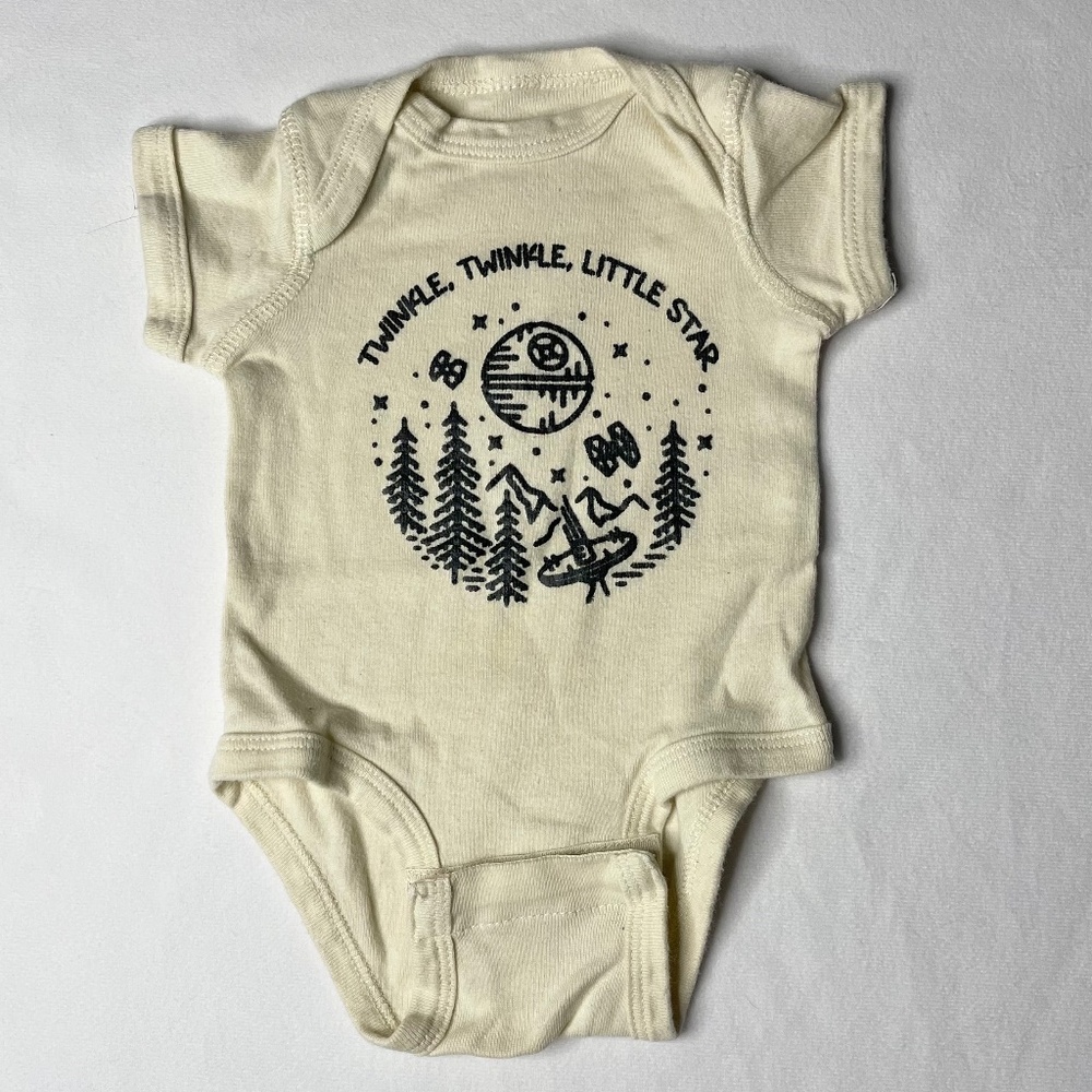 Newborn Star Wars Onesie - Custom Made Death Star Baby Boy Girl / Worn Once